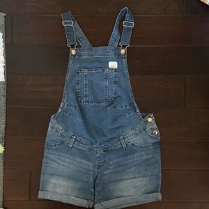 Denim Overalls with Pockets